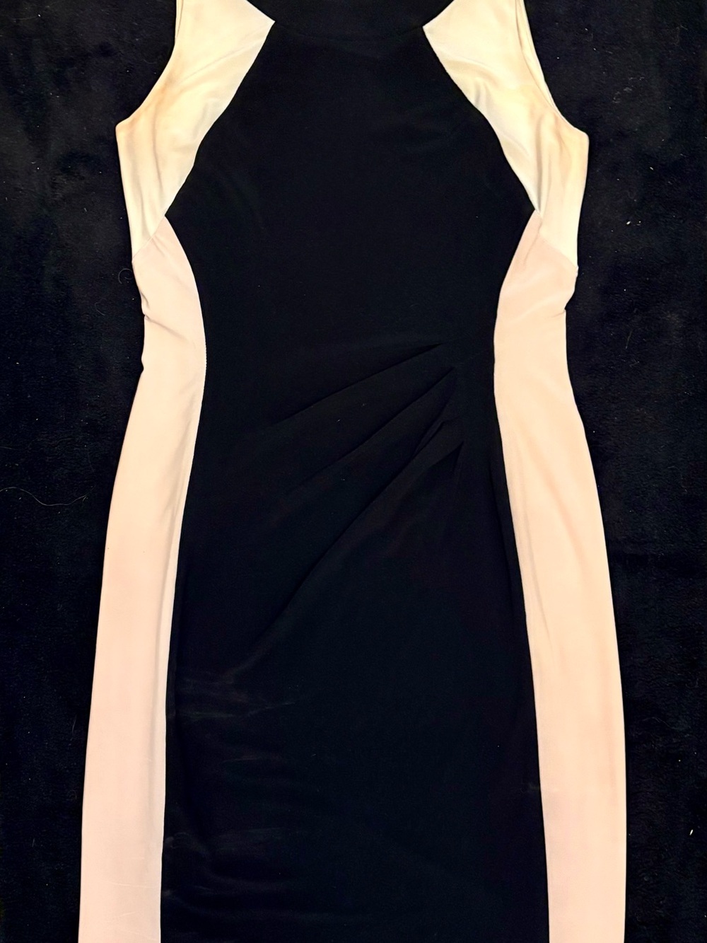 Ralph Lauren Black Dress with light pink Side Panels